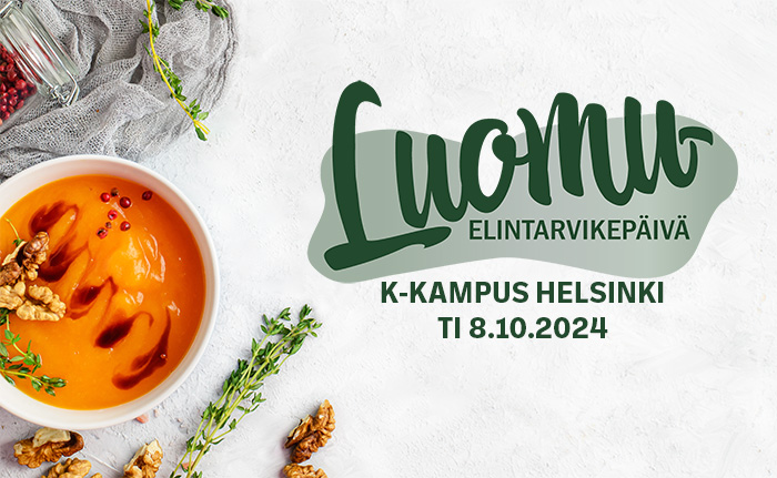 Luomuelintarvikepäivä 8.10.2024 K-Kampuksella Helsingissä